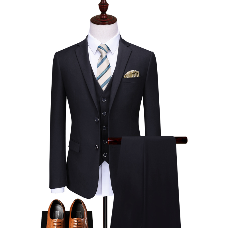  Customized black business men's professional suits - Customized black business men's professional suits - Star of the Five Continents